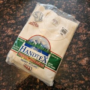 Handtex Mens 3XL Thermal Underwear New Unsealed USA Made Cream